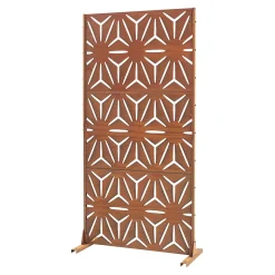 Paravent Kilsturd acier corten 180 x 90 x 40 cm rouille casa.pro