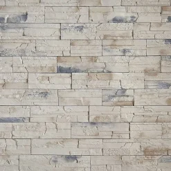 Parement imitation pierre alaska beige bleuté 0,52 m2