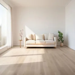 Parquet Chêne contrecollé verni brossé Pr Bis (petits nœuds) invisible Chelsea 150x14mm - LV - 4mm de couche d'usure