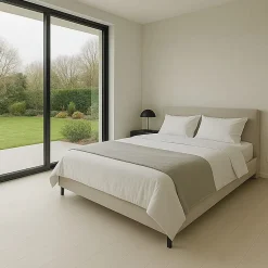 Parquet contrecollé Chêne naturel - Lame droite - Huilé blanc - Effet brut - 1900x190x14mm
