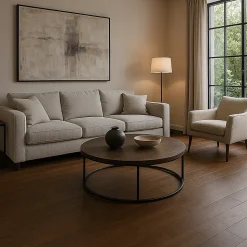 Parquet contrecollé Chêne naturel - Lame droite - Huilé - Fumé foncé - 2200x260x15mm