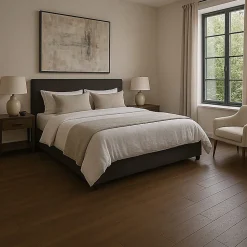Parquet contrecollé Chêne naturel - Lame droite - Huilé - Fumé foncé - 2200x260x15mm