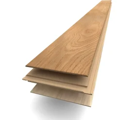 Parquet contrecollé clipsable en chêne blond mat l. 13,9 x L.121 cm x ép.14 mm