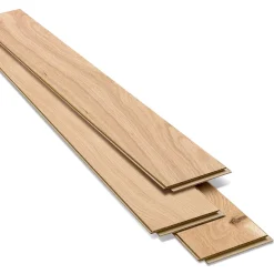 Parquet contrecollé clipsable Padillac bâtons rompus en chêne français verni naturel