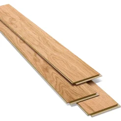 Parquet contrecollé clipsable Marigny bâtons rompus en chêne français verni blond