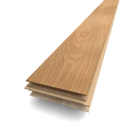 Parquet contrecollé clipsable en chêne blond rustique mat l.18,4 x L.121 cm x ép.12mm