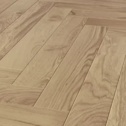 Parquet massif à coller Lulea bâtons rompus en chêne huilé naturel