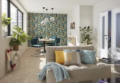 Parquet massif à coller Mosaïque bâtons rompus en chêne brut