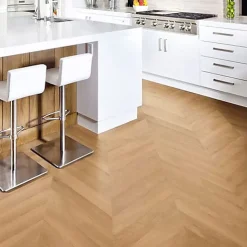 Parquet Point de Hongrie Chêne contrecollé verni brossé Pr Bis Naturel Cheltenham 125x15X780mm - 4mm de couche d'usure