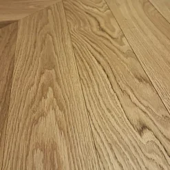 Parquet Point de Hongrie Chêne contrecollé verni brossé Pr Bis Naturel Cheltenham 125x15X780mm - 4mm de couche d'usure