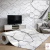 PET - PVC Film autocollant panneaux muraux 3D imitation marbre revetement en rouleau 60x300 cm decor aspect marbre (YP-117)