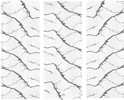 PET - PVC Film autocollant panneaux muraux 3D imitation marbre revetement en rouleau 60x300 cm decor aspect marbre (YP-117)