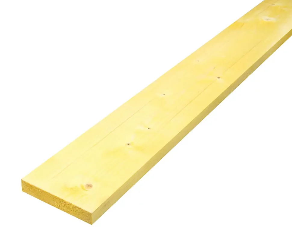 Planche bois traitée 150 x 27 mm L.3 m
