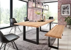 Plateau banc chêne 200 x 35 cm, ép.40 mm