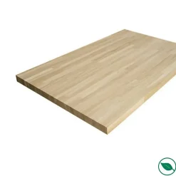 Plateau chêne massif lamellé collé abouté 1600 x 800 x 22 mm