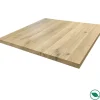 Plateau chêne massif pleines lames 900 x 900 x 40 mm