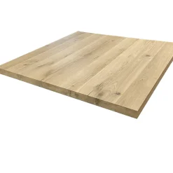Plateau chêne massif pleines lames 900 x 900 x 40 mm