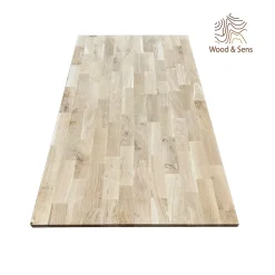 Plateau de Table Chêne Massif Abouté, L.160 cm x l.80 cm, Ep. 22 mm