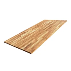 Plateau de Table Chêne Massif Abouté Pré-huilé, L.160 cm x l.80 cm, Ep. 22 mm