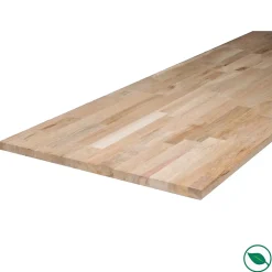 Plateau hêtre massif lamellé collé abouté 1500 x 800 x 26 mm