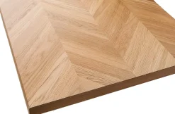 Plateau plaqué chêne huilé point de Hongrie L.200 x l.80 cm, ép.37 mm