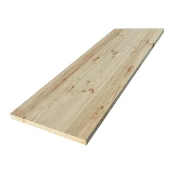 Plateau table bois massif Pin Rustique L.200 X l.80 cm, Ep.34 mm