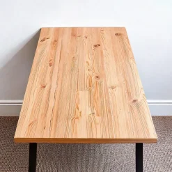 Plateau table bois massif Pin Rustique L.150 X 60 cm, Ep.34mm