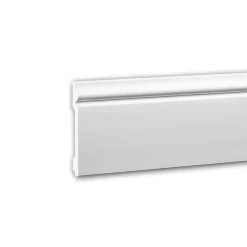 Plinthe 653108 Profhome Moulure décorative style Néo-Classicisme blanc 2 m