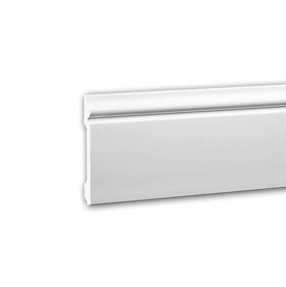 Plinthe 653108 Profhome Moulure décorative style Néo-Classicisme blanc 2 m