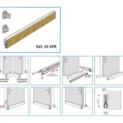 Plinthe automatique en applique KLOMATIC PRESTIGE blanc 0,93m - JEAN JOURJON - 045543