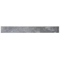 Plinthe en carrelage effet pierre anthracite L.61,5 x l.7,5 cm x ép.9 mm, Shaded