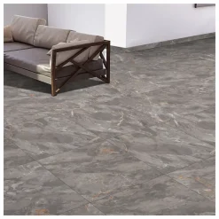 Plinthe en carrelage effet pierre gris mat L.60 x l.8 cm x ép.8,4 mm, Zerlina