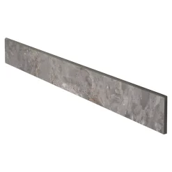 Plinthe en carrelage effet pierre gris mat L.60 x l.8 cm x ép.8,4 mm, Zerlina