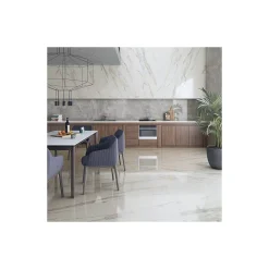 Plinthes pour Carrelage grès cérame effet marbre GRIGIO VENATO - Gris - Plinthe 80x9.4 cm boîte de ml - Gris