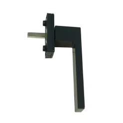 Poignée alu carré gris pour fenêtre et porte fenêtre alu gris