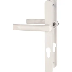 Poignée de porte fenêtre - Tokyo - Hoppe Et Cie - Blanc pur - Clé I - 195 mm - Épaisseur de porte : 68 à 72 mm
