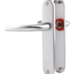 Poignée de porte intérieure - San diego - Hoppe Et Cie - Gris argent - Bec de cane - 165 mm