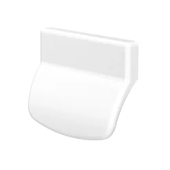 Poignée PVC blanc pour porte-balcon L.70mm