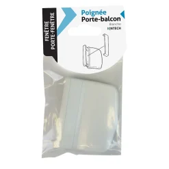Poignée PVC blanc pour porte-balcon L.70mm