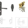 Poignee, Barillet, Bouton De Porte D'entre 010403rfp Gd Menuiseries