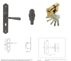 Poignee, Barillet, Bouton De Porte D'entre 010403rfp Gd Menuiseries