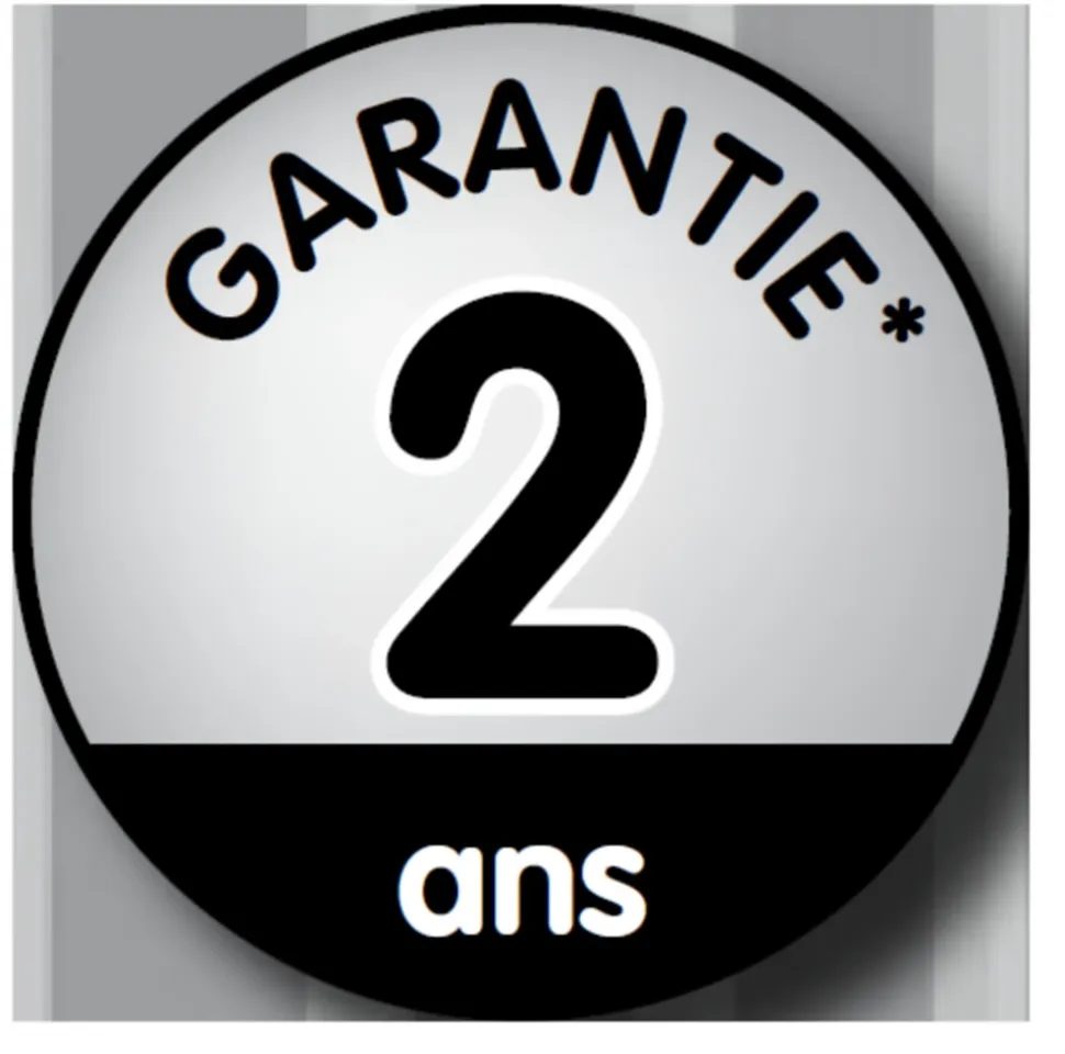 Porte de garage basculante blanc - l.237,5 x h.200 cm - manuelle (pré-montée)