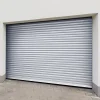 Porte de garage motorisée enroulable aluminium Ambre Blanc H.200 x L.300 cm Protecta