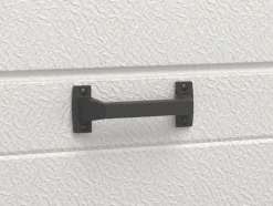 Porte de garage sectionnelle à cassette blanc avec fenêtres motorisée L254 x H218 cm - CAOPAS