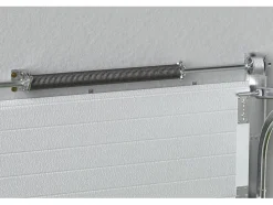 Porte de garage sectionnelle à cassette anthracite motorisée L254 x H218 cm - CAOPAS