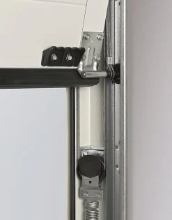 Porte de garage sectionnelle acier EcoStar blanc trafic RAL 9016 - l.237,5 x h.212,5 cm - motorisée