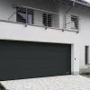 Porte de garage sectionnelle acier Hormann gris anthracite RAL 7016 - l.237,5 x h.200 cm - motorisée