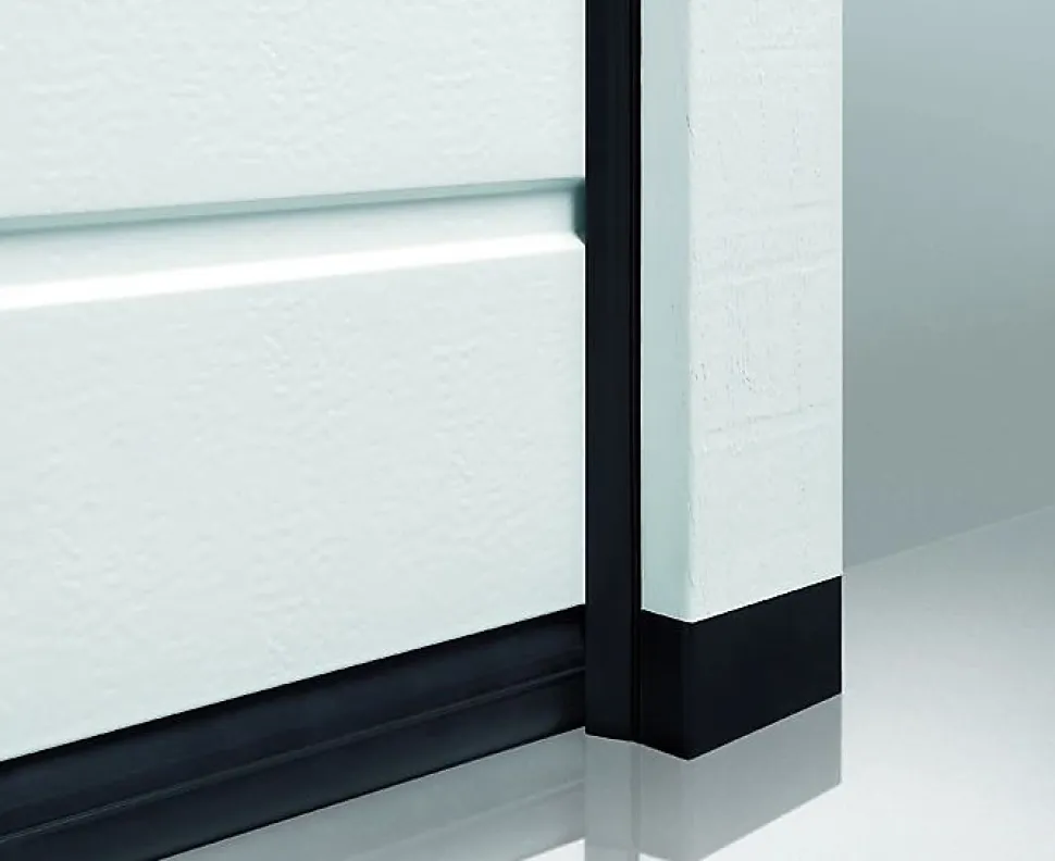 Porte de garage sectionnelle acier Hormann gris anthracite RAL 7016 - l.237,5 x h.200 cm - motorisée