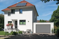 Porte de garage sectionnelle acier Hormann gris RAL 9007 - l.237,5 x h.200 cm - motorisée