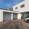 Porte de garage sectionnelle acier Hormann Planar gris aluminium RAL 9007 Matt Deluxe - l.237,5 x h.212,5 cm - motorisée